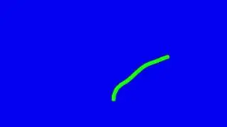 Green Whip with glow effect and blue screen FX video effects movie TV