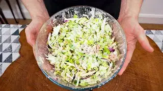 I will never get tired of eating this delicious salad! Light salad with tuna #24