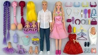 8 Minutes Satisfying with Unboxing Barbie Family Playset, Doll Dressup Set Toys ASMR | Review Toys