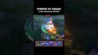 DYRROTH vs THAMUZ!!🔥Who Will Win? #dyrroth #thamuz #thamuzbestbuild #fighter #mlbb #best #viral