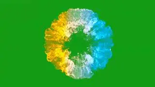 Tow colors collision | Green Screen Library
