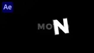 Scaling Text Reveal Animation in After Effects | Motion Graphics Text Animation - AE Tutorial