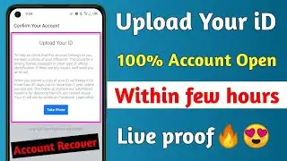 Confirm your account || Upload a photo of your id || Confirm your identity facebook problem solved