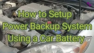 Power Backup Using Car Batter