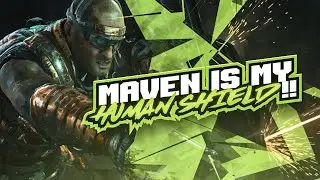 MAVEN BECOMES MY HUMAN SHIELD FOR A GAME!! 21 KILL RAMPART DUOS! (Call of Duty: Blackout)