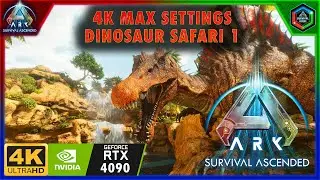 4K Dinosaur Cinematic Tour 1 - Ark Survival Ascended - MAX Graphics Showcase on Nvidia RTX 4090