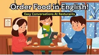 Speak English at Restaurants Easily🍕 Easy Conversation for Beginners | English Conversation Practice