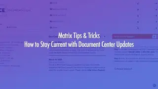 Tips & Tricks | How to Stay Current with Document Center Updates | DICE Corporation