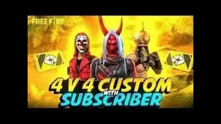FREE FIRE LIVE CUSTOM ROOM GAMEPLAY ||🔥 PLAYING WITH SUBSCRIBERS #freefirelive​ #fflive​