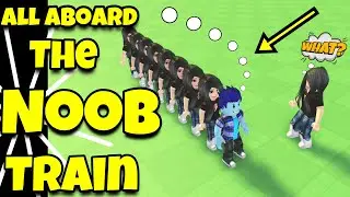 All Aboard on the NOOB TRAIN | Roblox