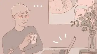 PROCESO DE DIBUJO - Café por la tarde | Samuel Dhante