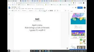 Formatting a Poem in Google Docs