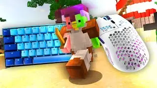 [240 FPS] Keyboard + Mouse Sounds (Handcam) • Bedwars Solo