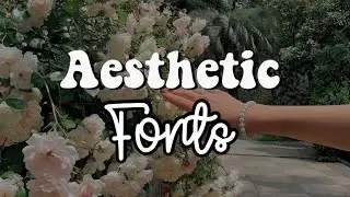 50 aesthetic fonts for editing with free downloading links🌷 /dafont texts
