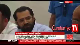 Ekmeleddin İhsanoğlu'nun gazeteciye kandil yanıtı salonu güldürdü