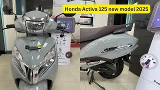 #honda  Activa 125 Pearl Deep Ground Gray – 2025 Model | Full Review & Features 🚀🏍️