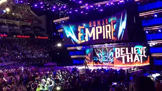 Roman Reigns entrance - WWE RAW Live in O2 London 8 May 2017