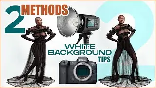 2 WHITE BACKGROUNDS TIPS MADE EASY FOR STUDIO PHOTOGRAPHY - GODOX AD600BM - CANON EOS R - 50MM 1.2
