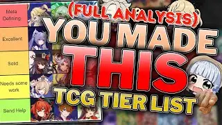GENSHIN TCG TIER LIST but YOU MADE IT? (Full Analysis) || GITCG Discussion