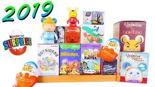 NEW Blind Boxes Unboxing Kinder Joy Eggs Surprise Toys Kidrobot Disney Vinylmations DCTC ZerO Videos