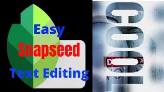 Snapseed Easy Text Editing I Snapseed Photo Editing I Snapseed Tutorial