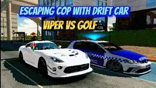 Viper vs golf Cop chase in Car Parking multiplayer
