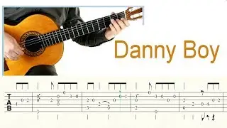 Londonderry Air (Danny Boy) - Easy Guitar Tutorial (score & TAB)