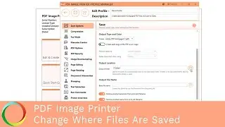 Change Where Files Are Saved | PDF Image Printer 12 | PEERNET