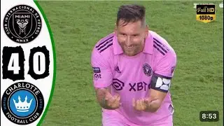 Inter Miami vs Charlotte 4-0 Highlights & All Goals | Leagues Cup 2023 Messi Show goals HD