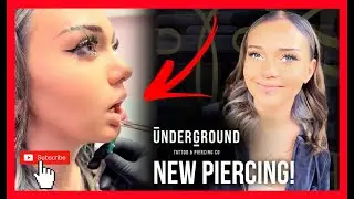 Getting a Vertical Labret Piercing in @undergroundbodypiercing ✨ First Lip Piercing Vlog
