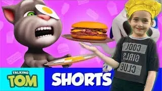 👨🏻‍🍳🍔 Chef Tom vs  Chef Hank Cooking Show - Talking Tom Shorts S2 E11 | Talking Tom in real life