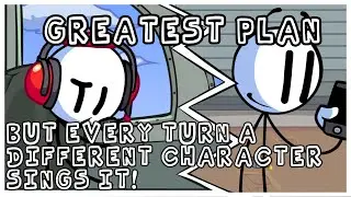 FNF Greatest Plan! But - Every Turn A Different Character Sings It (Imposter V4)