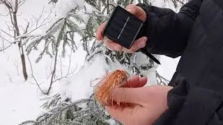 Светодиодная гирлянда нить желтая с солнечной батареей за 280 руб!