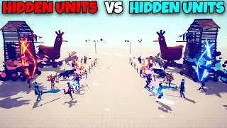 HIDDEN UNITS VS HIDDEN UNITS - Totally Accurate Battle Simulator TABS