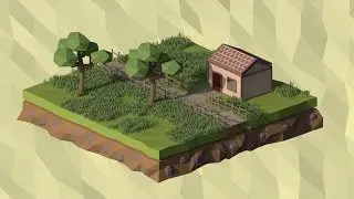 Blender low poly timelapse (scene#1)
