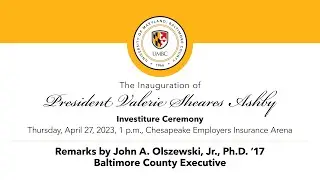 Remarks by John A. Olszewski, Jr., Ph.D. ʼ17, Baltimore County Executive