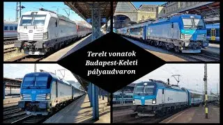 Terelt Vonatok Budapest-Keleti pályaudvaron.