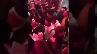 Besiktas Fans at Istanbul airport welcoming their team