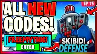 ALL *NEW* CODES FOR SKIBIDI TOWER DEFENSE *🧨EP 75🧨* ROBLOX Skibidi Tower Defense Codes JULY 2024