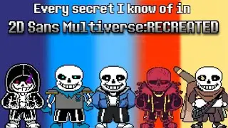 A ton of secret bosses in 2D Sans Multiverse RECREATED