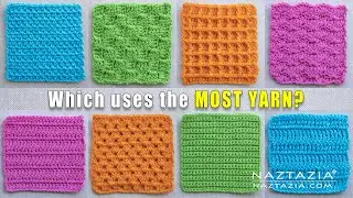 What CROCHET STITCH Uses the MOST YARN? It's a Real Yarn Eater!