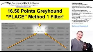 30 day final results - 16.56 points on the Greyhound Place Markets