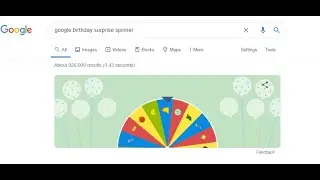 Google Birthday Surprise Spinner!
