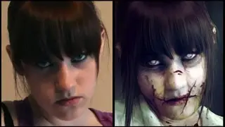 Asain Zombie Schoolgirl - Photo-manipulation Process