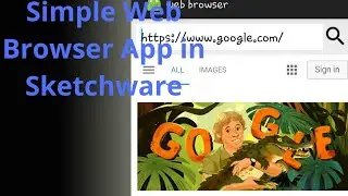 How to create a Web Browser app in sketchware