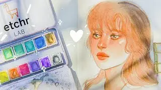 ✨ETCHR ✨ COTTON SKETCHBOOK & PEARLESCENT WATERCOLORS ✨