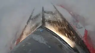Breaking trail through deep powder for Dad. Ft. Polaris Indy 550 and Ski-Doo Tundra 300.