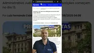 🚨 Saiu o edital do TJ SP 2025!