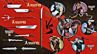 Shadow Fight 2 | Wasp and Bodyguards Weapon vs Widow and Bodyguards