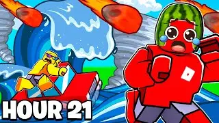 STUCK On NATURAL DISASTER Island For 24 HOURS